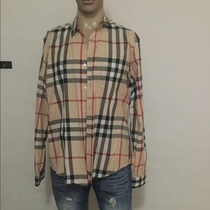 Authentic Burberry button up shirt
